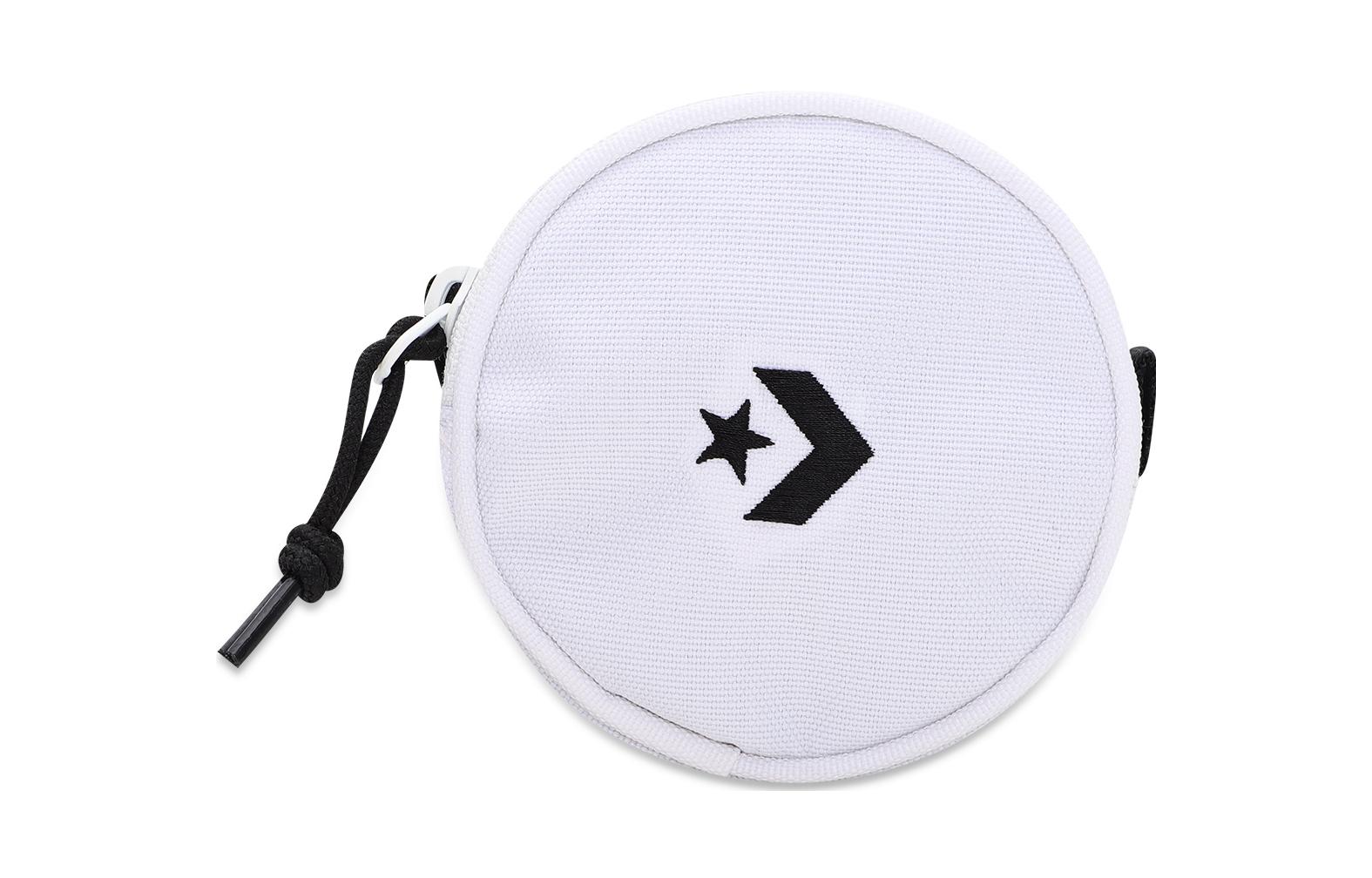 

Полиэстеровая маленькая сумочка-медальон для монет унисекс белый Converse