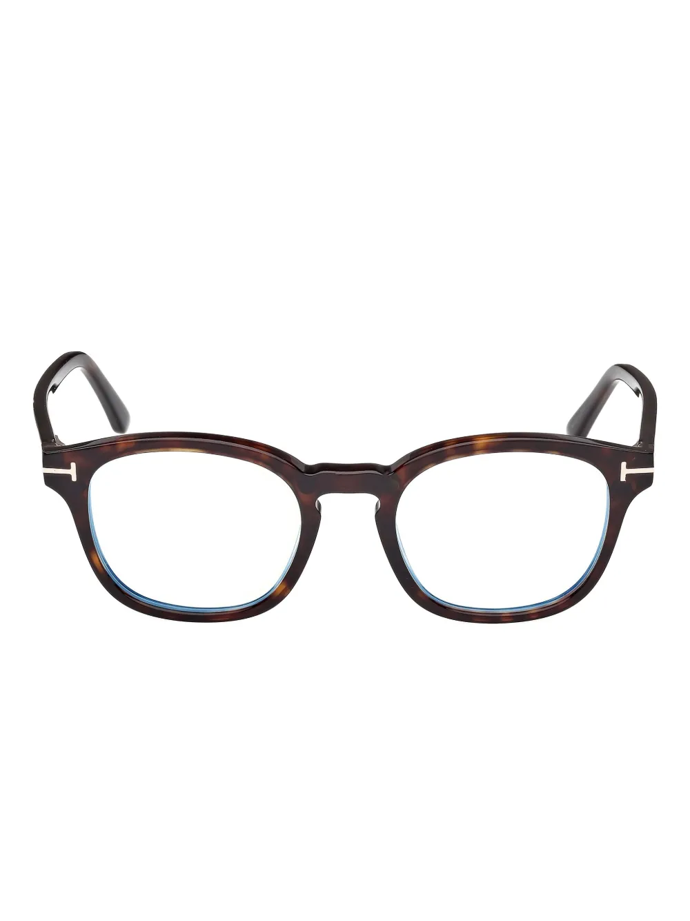 

Круглые очки с пристегивающейся оправой TOM FORD Eyewear, коричневый