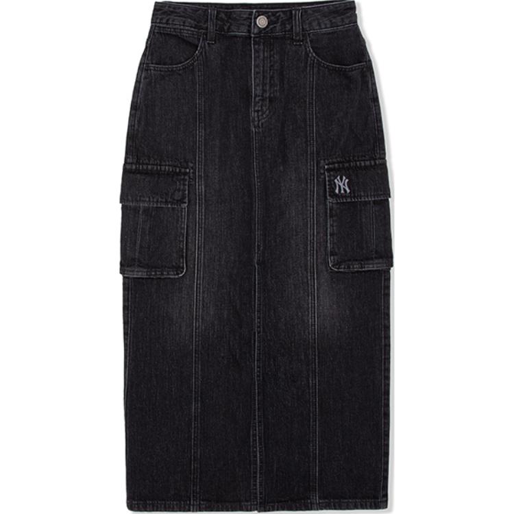 

MLB Нью-Йорк Янкиз джинсовая длинная юбка женская black