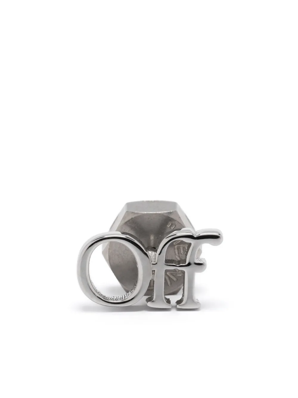 

Серьга с логотипом OFF-WHITE, серебяный