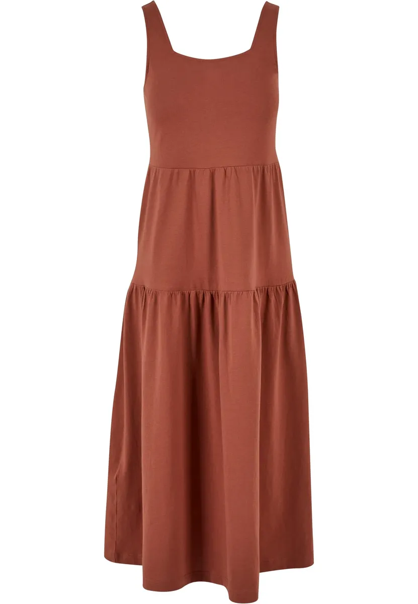 

Платье-рубашка URBAN CLASSICS " Urban Classics Women's Ladies 7/8 Long Valance Summer Dress" (1 шт.), терракотовый