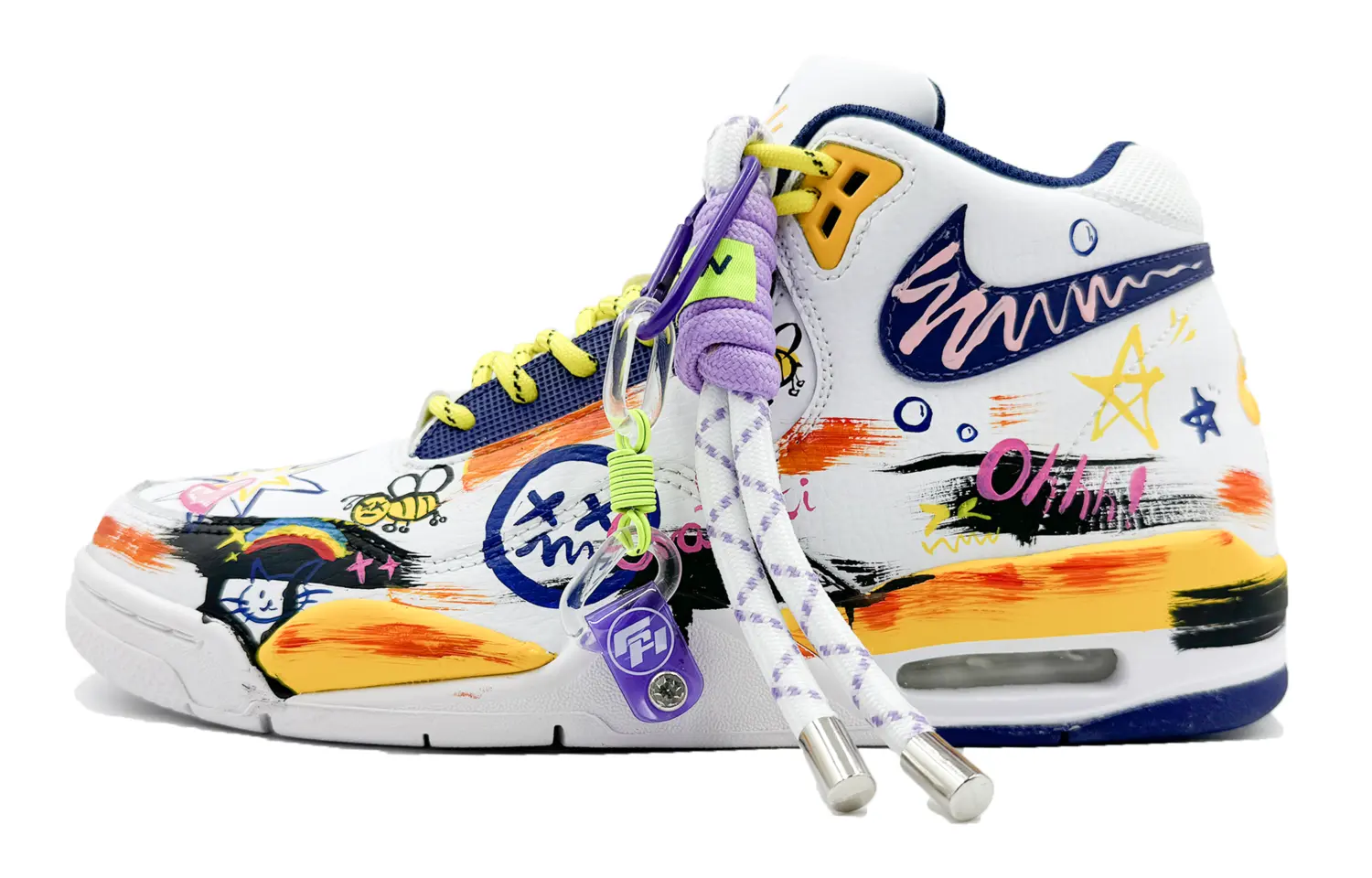 

Nike Баскетбольные кроссовки Flight Legacy Slip Mid Top Vintage, мужские, белые