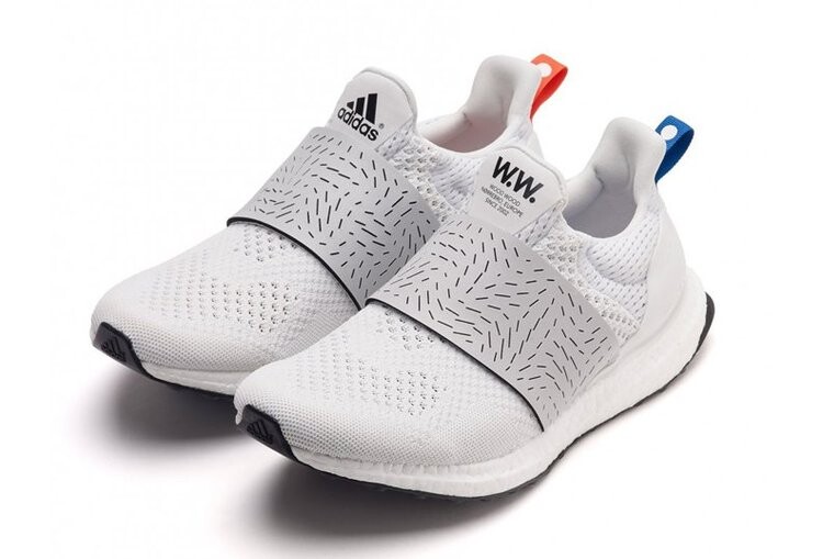 Кроссовки Adidas Wood Wood x Wmns UltraBoost 1.0 'Vintage White', белый — фото 3