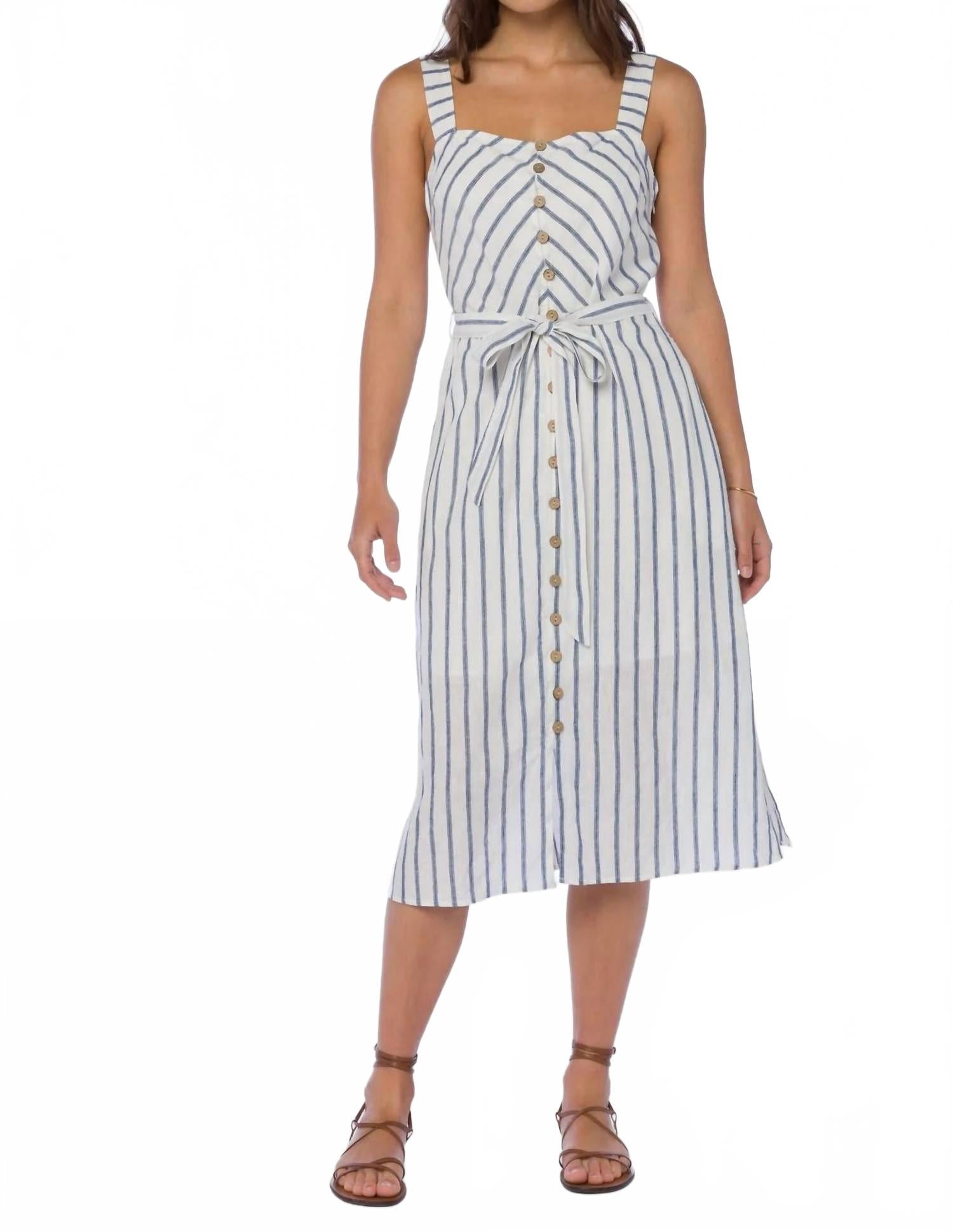 

Платье из льна Amber в темно-синюю полоску Velvet Heart, Navy Stripe