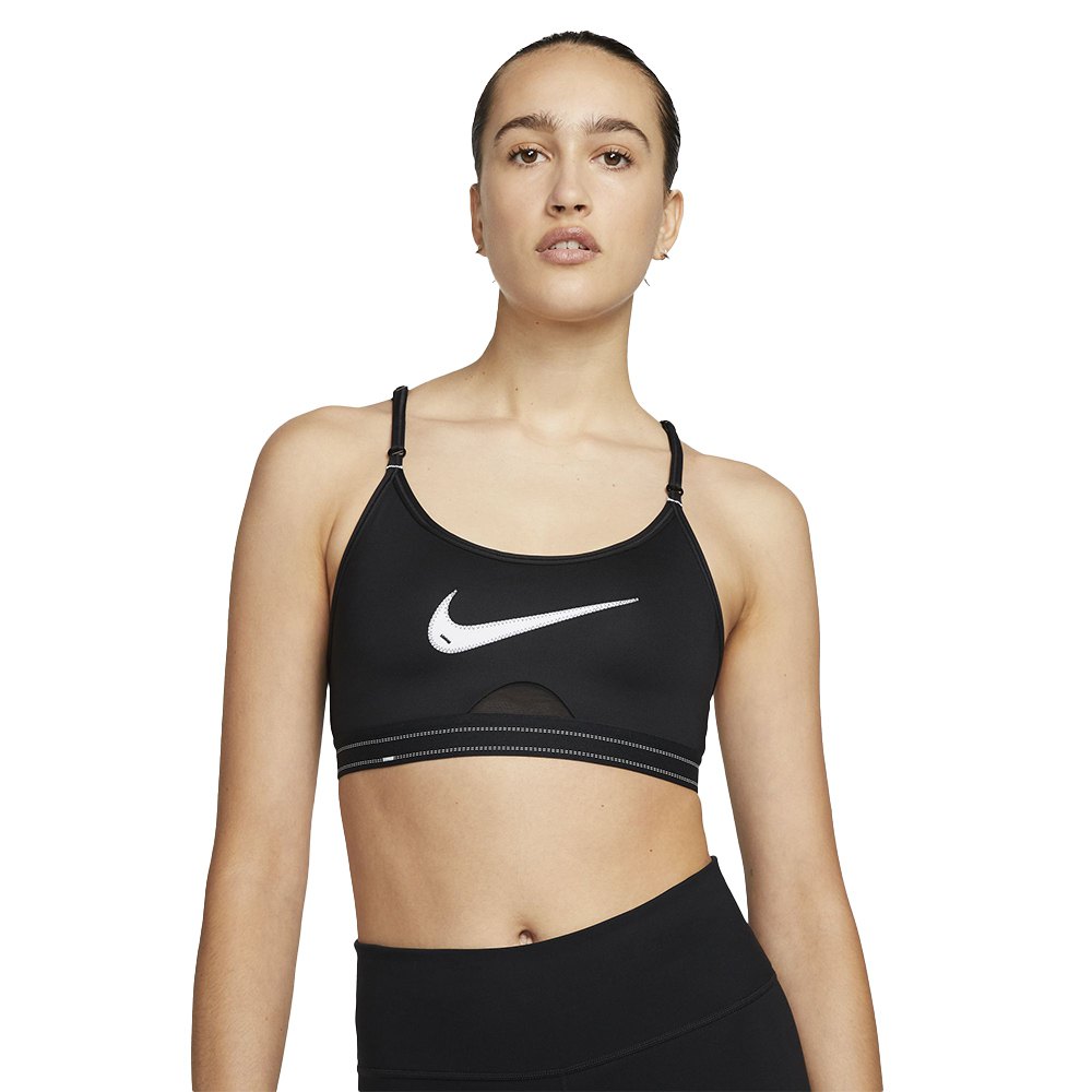 

Спортивный бюстгальтер Nike Dri Fit Indy Light Support Padded Graphic, черный