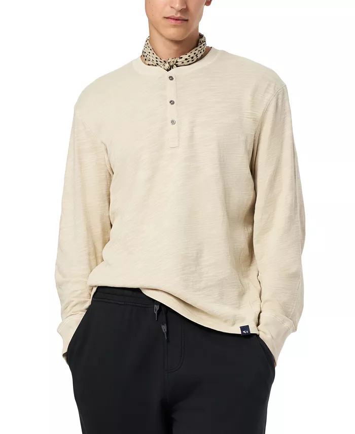 

Мужская футболка Kandid Henley Buffalo David Bitton, слоновая кость/кремовый