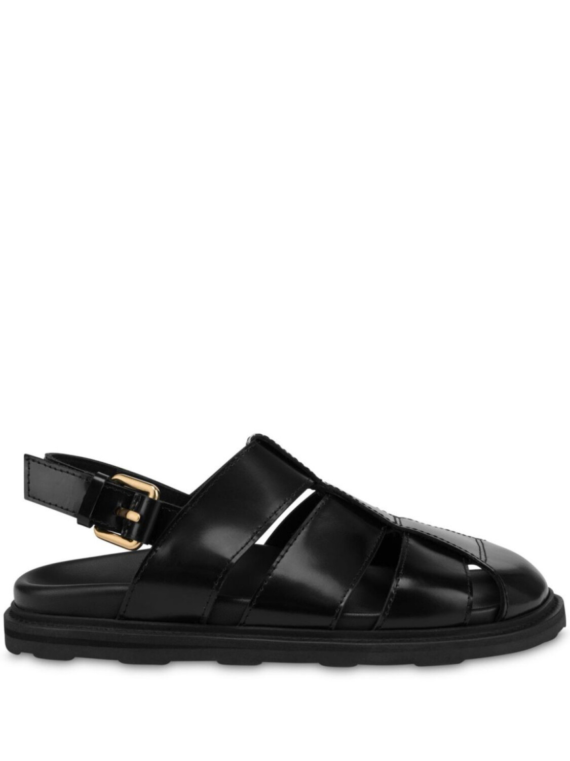 

Moschino лакированные сандалии, черный