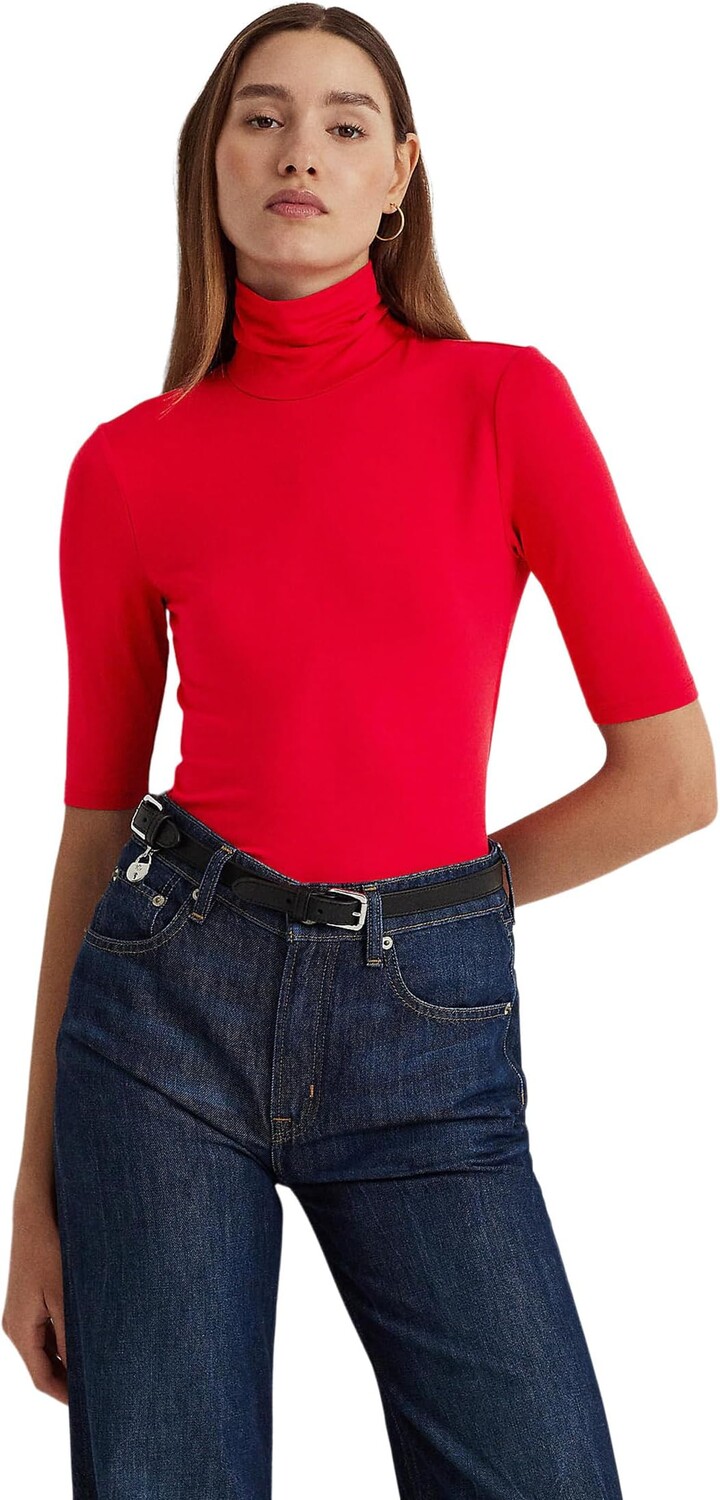 

Водолазка из эластичного джерси LAUREN Ralph Lauren, цвет Martin Red