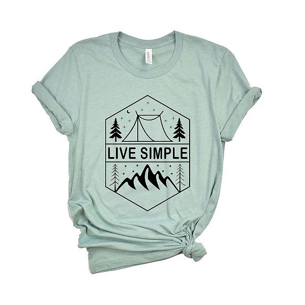 

Футболка с принтом Live Simple Simply Sage Market, Seafoam, Зеленый, Футболка с принтом Live Simple Simply Sage Market, Seafoam