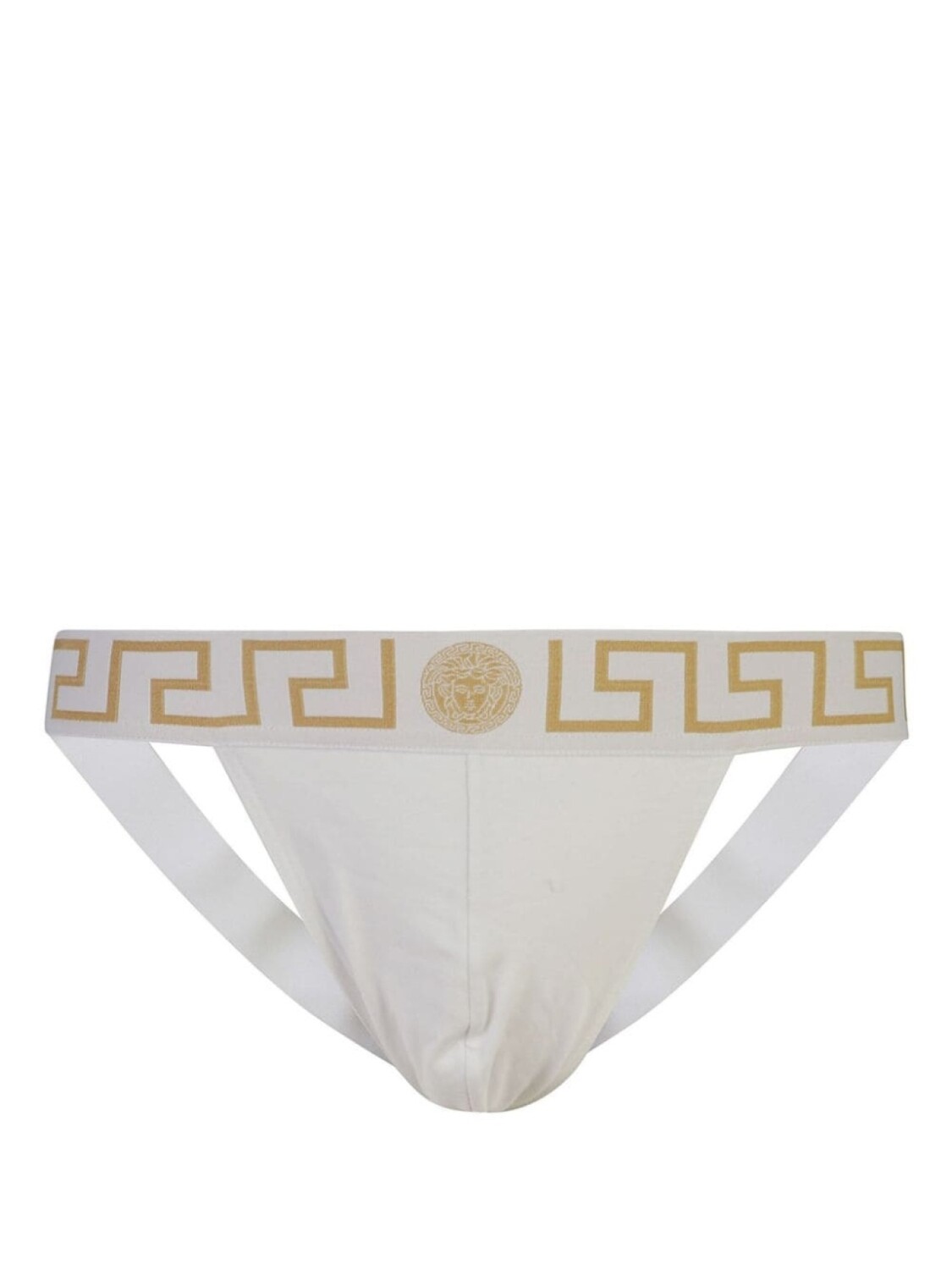 

Versace трусы-джоки с узором Greca, белый