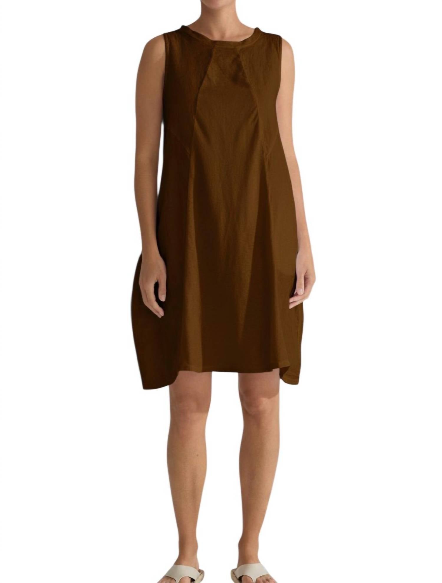 

Cut loose Мини-платье с объемным швом цвета манука