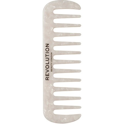 

Расческа с широкими зубьями Natural Curl, белая Revolution Beauty