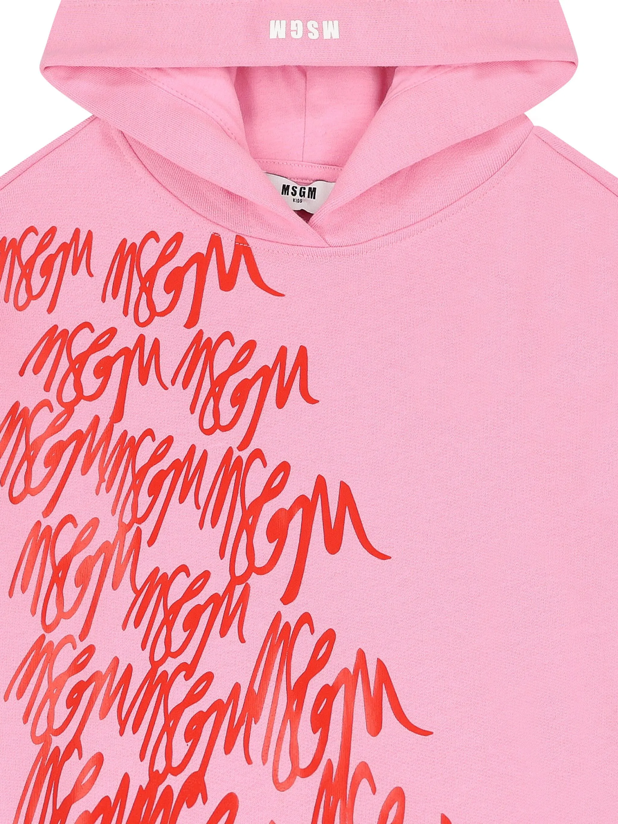 Платье с логотипом Msgm Kids, розовый — фото 4