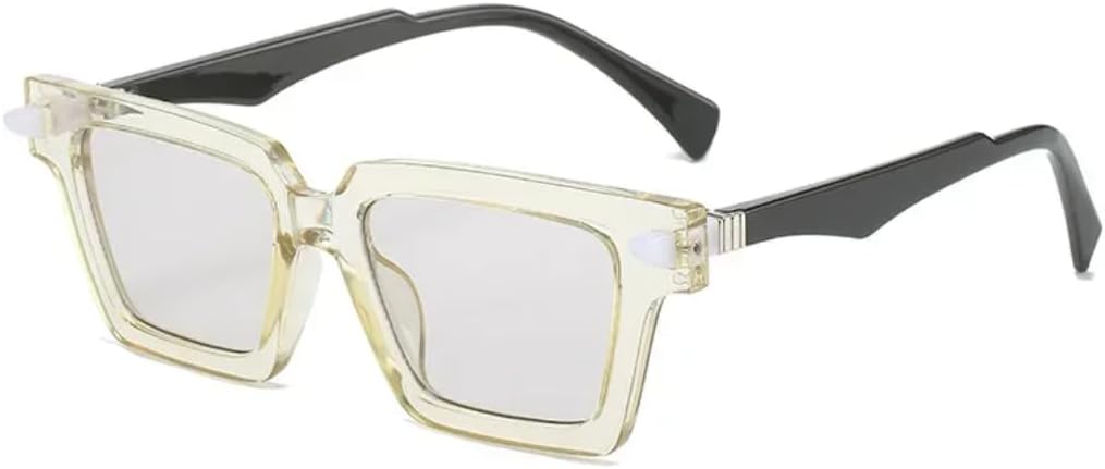 

Солнцезащитные очки с защитой UV400 | Панк-заклёпки, градиентная расцветка | для женщин и мужчин, для занятий спортом на открытом воздухе и вождения DSVIGF, Transparent Black