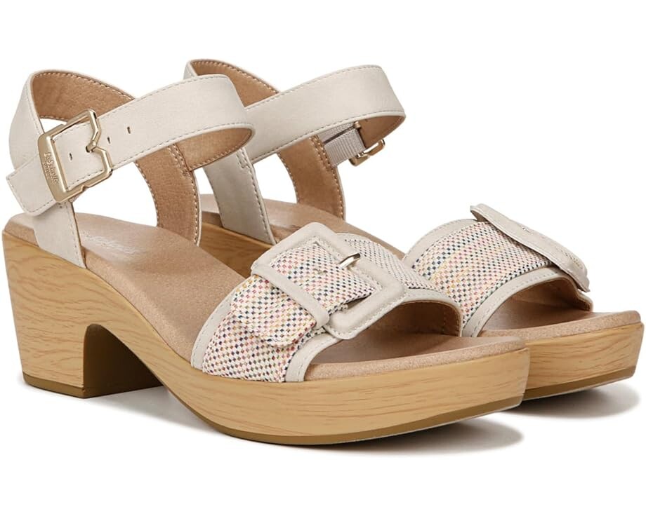 

Туфли Dr. Scholl's Felicity Too Block Heel Sandal, цвет Multi Woven Fabric