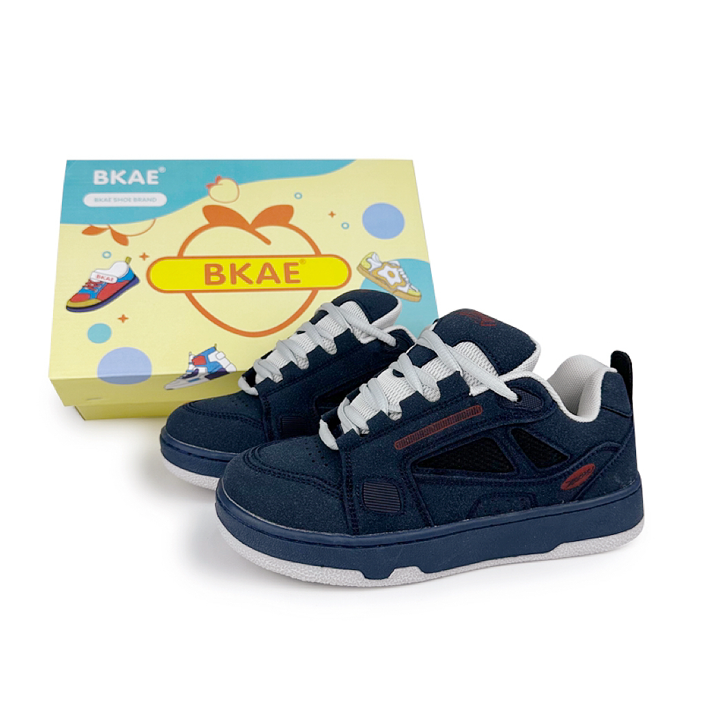 

BKAE Антискользящие износостойкие легкие дышащие низкие скейтбордские кроссовки унисекс темно-синие улучшенные, цвет Dark Blue Upgraded