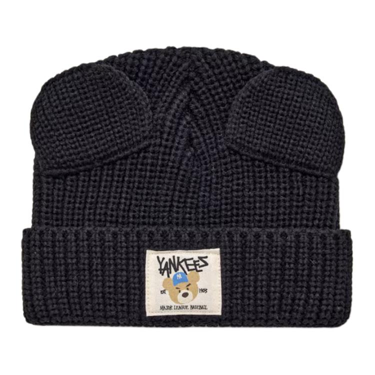 

MLB Детская акриловая шапка черная, Black