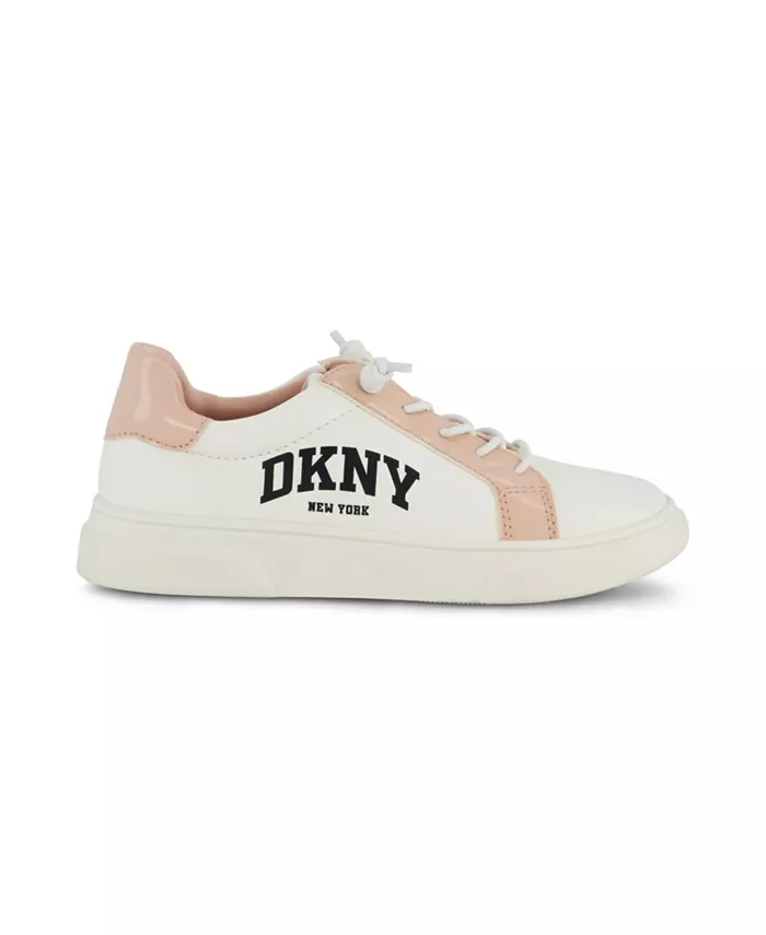 Маленькие и большие девочки Celia Gigi Low Top Sneaker Dkny, белый — фото 3