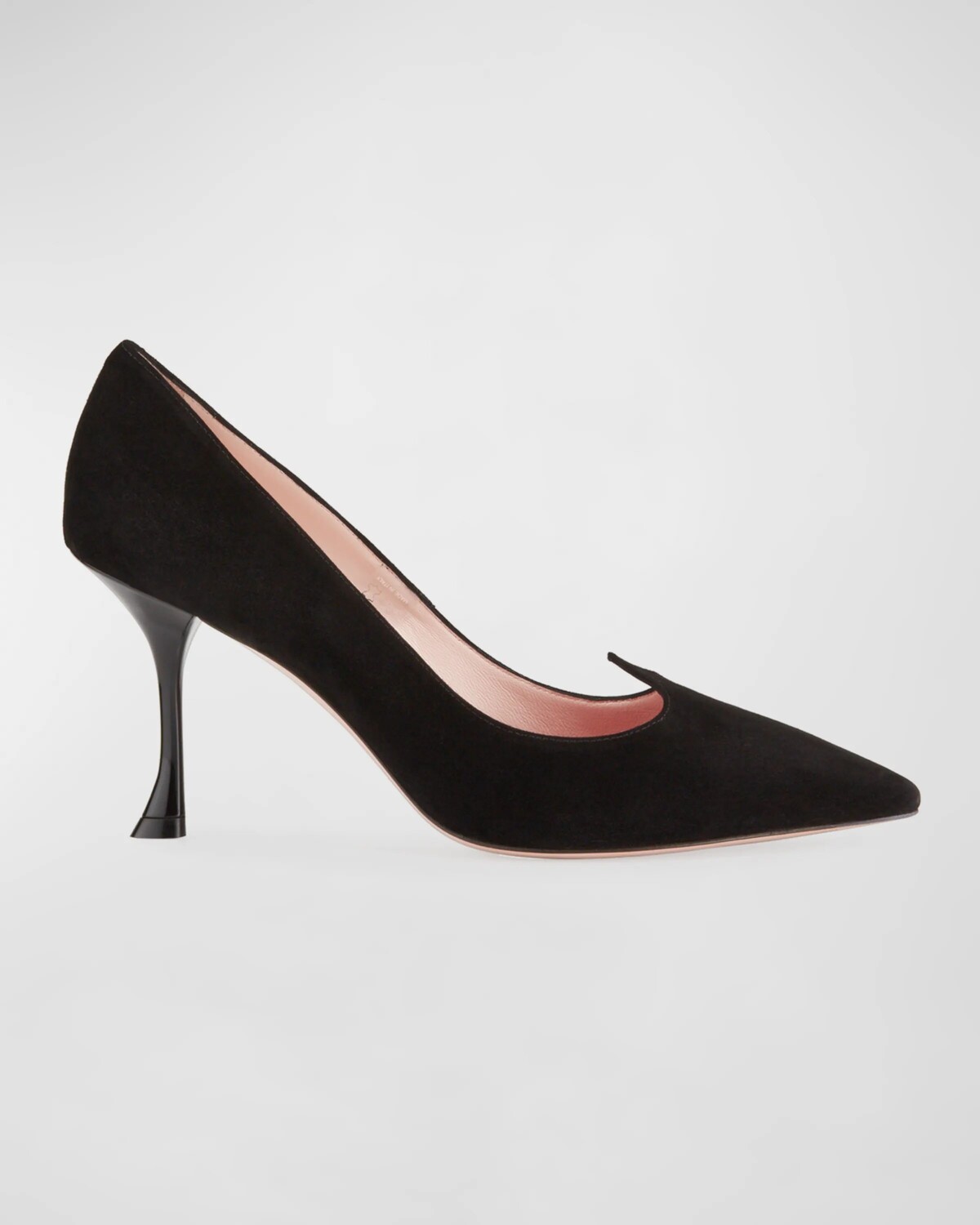 Замшевые туфли I Love Vivier в форме сердца Roger Vivier, цвет Black