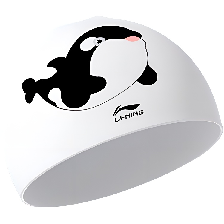 

LINING Силиконовая плавательная шапочка для детей white