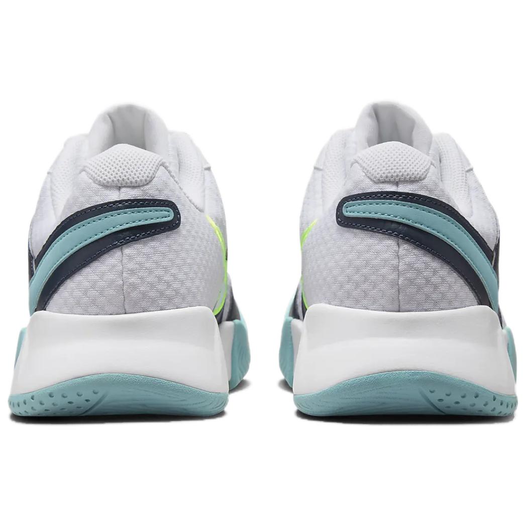 Nike Court Lite 4 Абразивоустойчивые низкие теннисные туфли мужские бело-синие — фото 4
