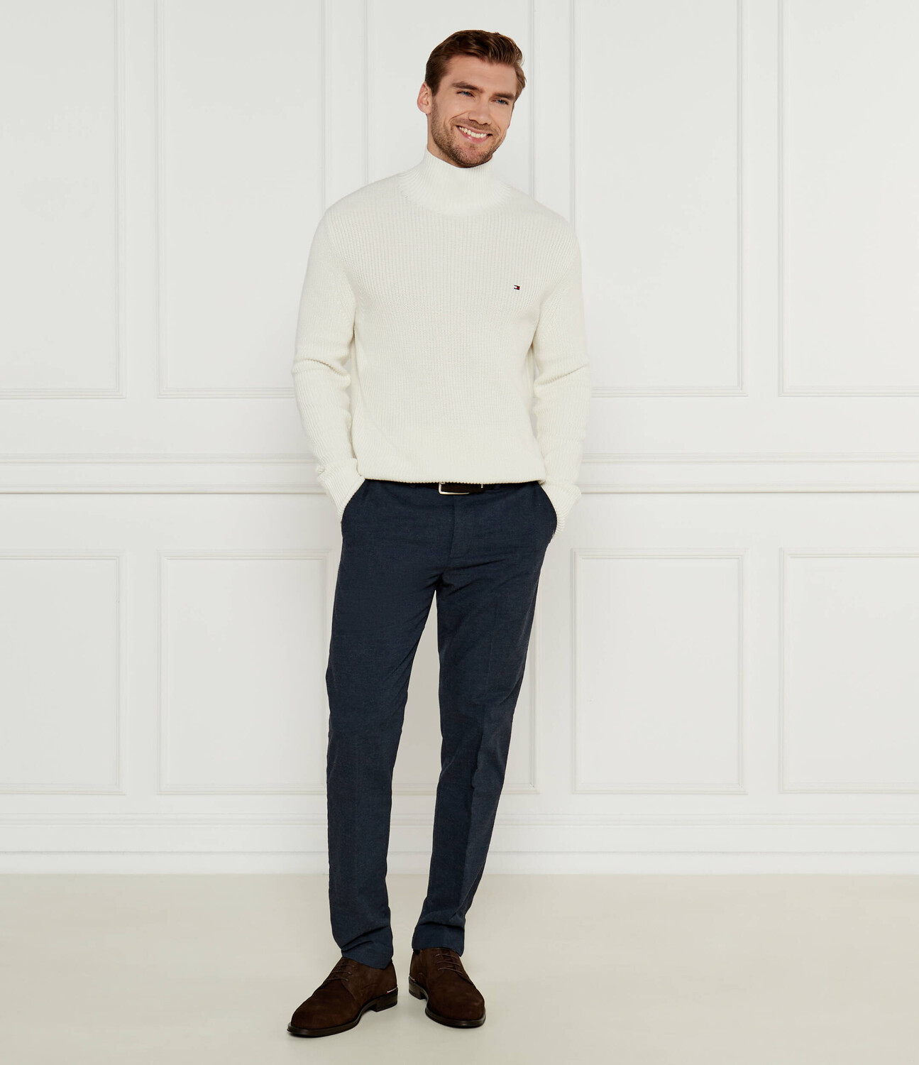 Свитер Tommy Hilfiger Slim Fit, белый — фото 2