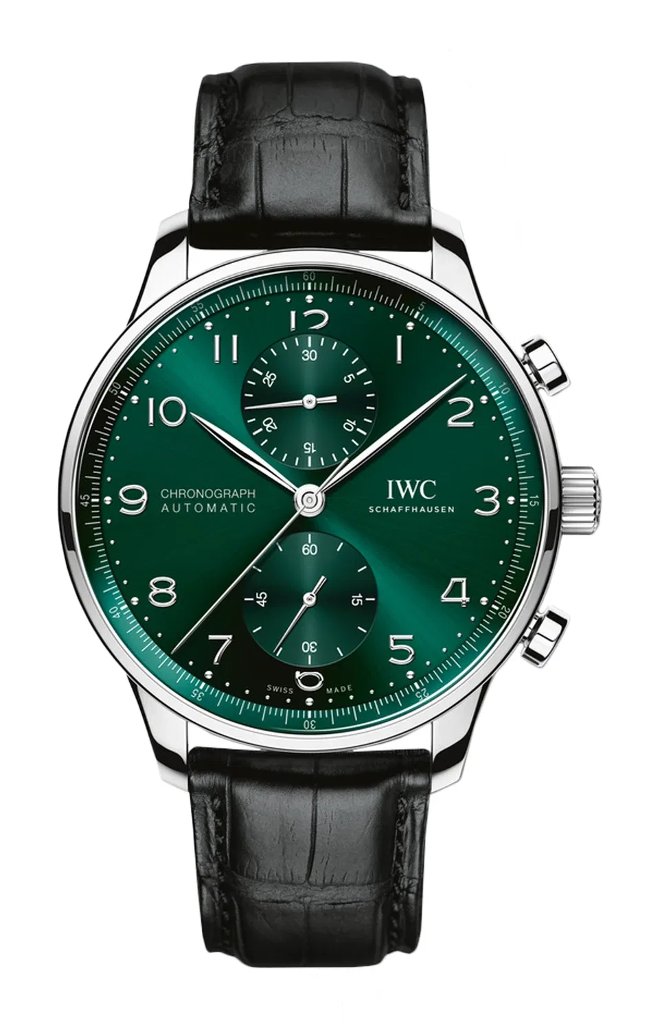 ПОРТУГАЛЕЦ ХРОНОГРАФ - IW371615 IWC SCHAFFHAUSEN, серебряный