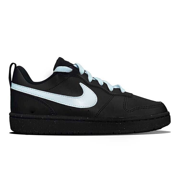 Nike Court Borough нескользящие скейтерские кроссовки Black детские — фото 3
