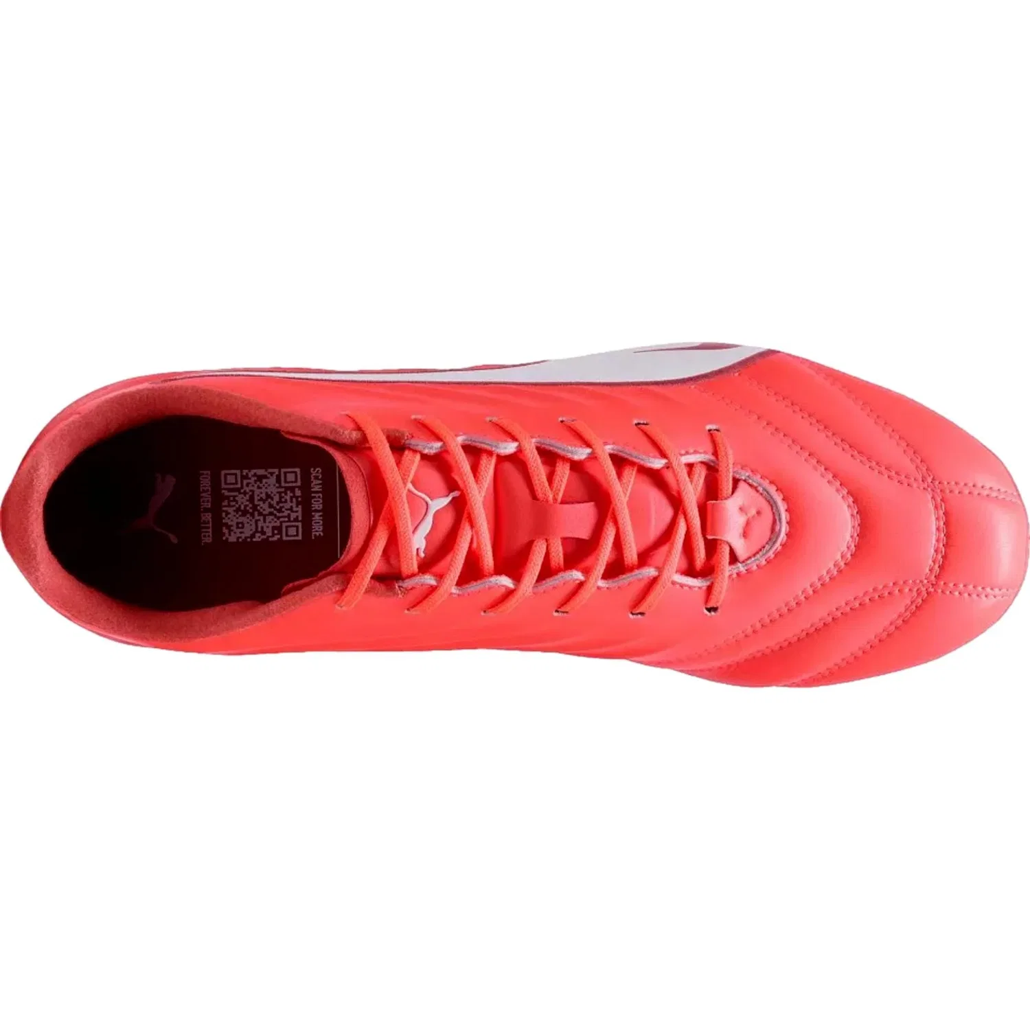 Мужские кроссовки Puma King Pro FG / AG Glowing Red - White - Red Fire 108308-01 — фото 3