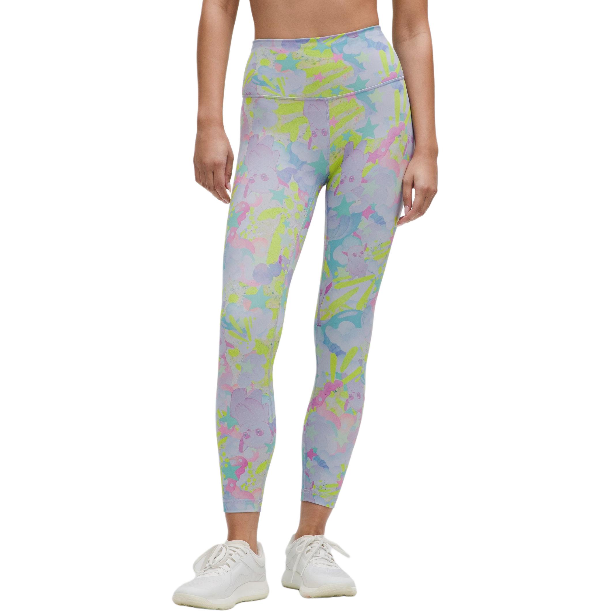 

Lululemon Леггинсы для йоги So Youn Lee Wunder Train 25" женские Pink Mirage Mixed Color Large Print