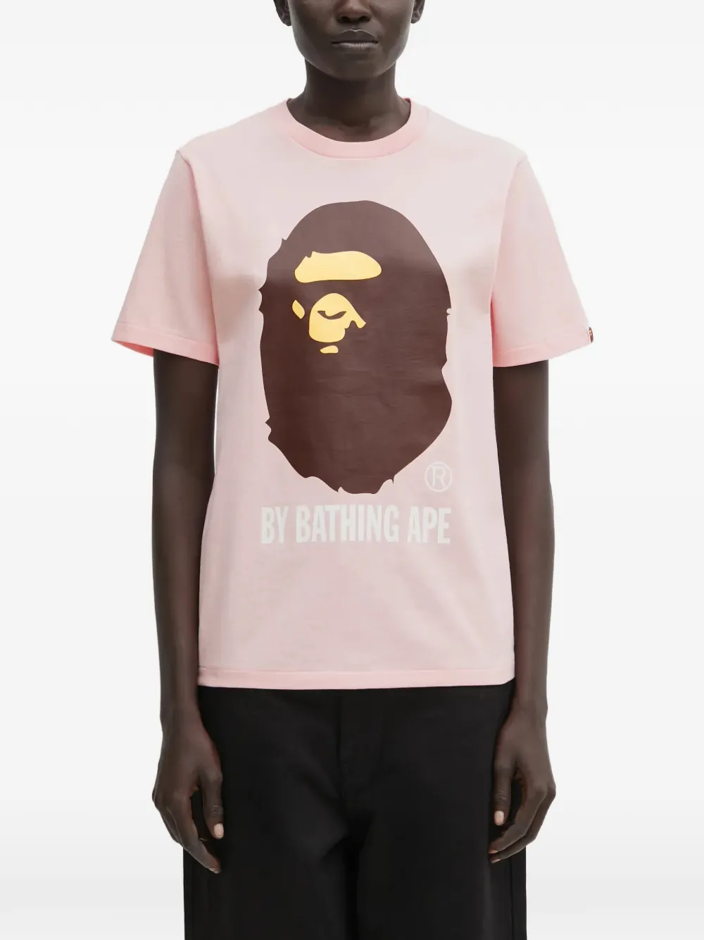 

Футболка с графическим принтом A BATHING APE, розовый
