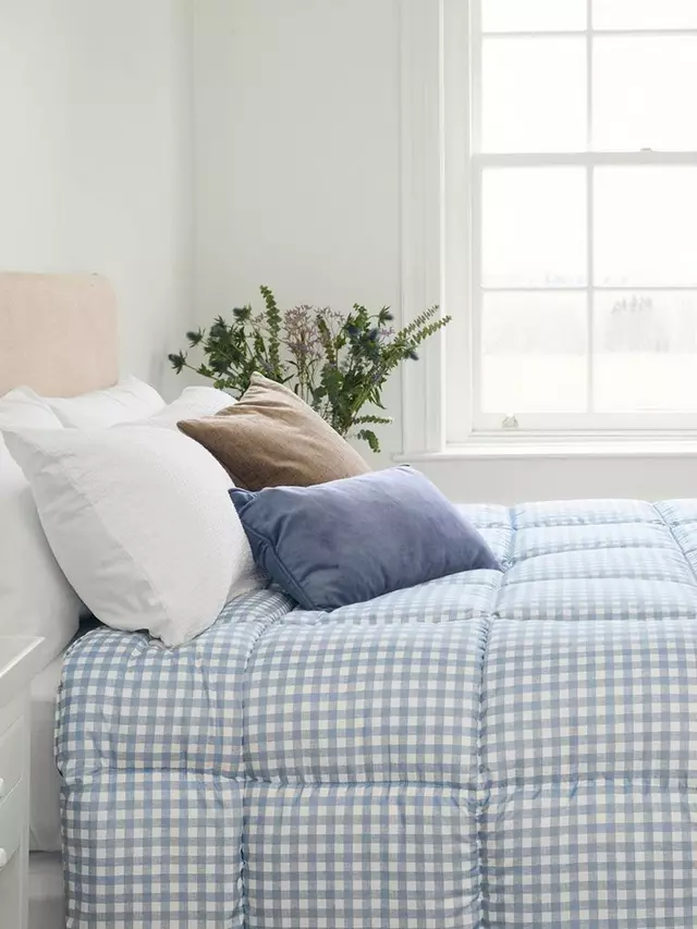 

Одеяло Night Lark Gingham Coverless, цвет dusk blue