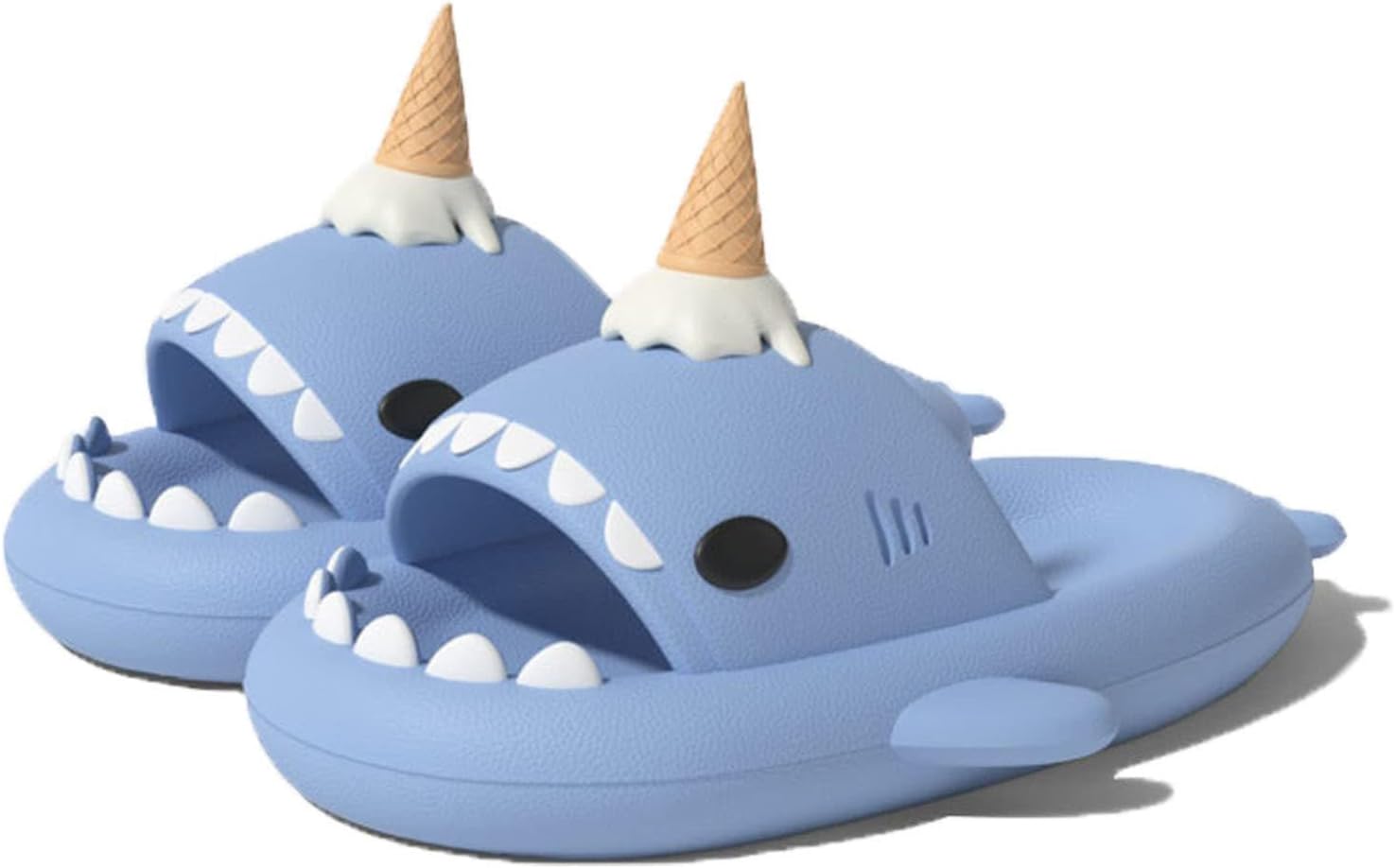 

Оригинальные сланцы Zureto Shark, унисекс с изображением акулы, новые домашние тапочки Cloud Shark для спа, сандалии, синий