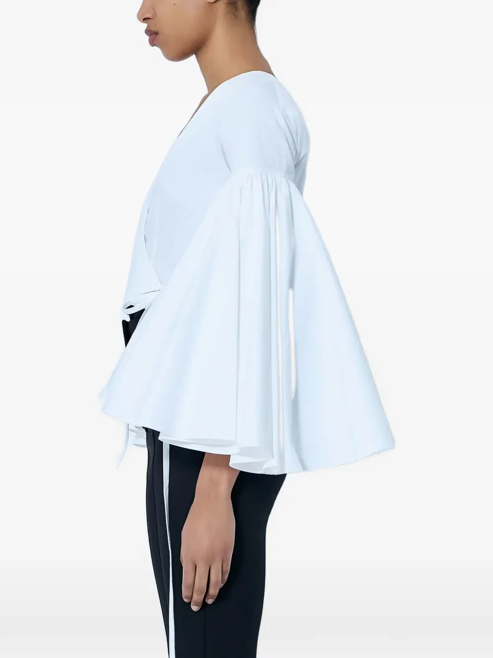 Блузка-Накидка в стиле пайсан Jacquemus, белый — фото 2