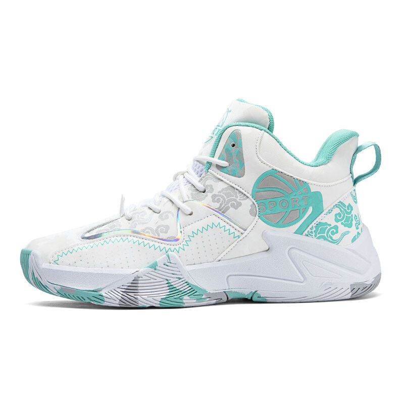 

Баскетбольные кроссовки Basketball Shoes Men Mid-Top Vael, черный/зеленый