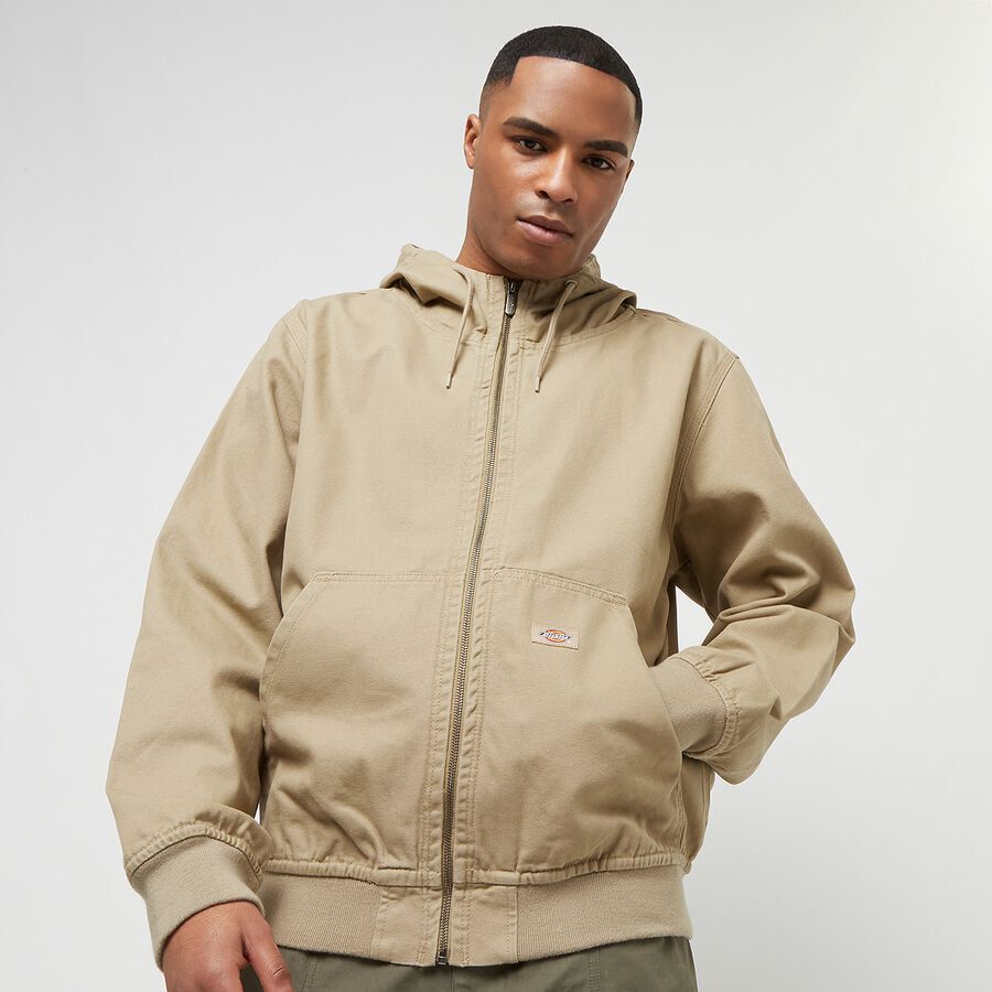 

Куртка из парусины с капюшоном и без подкладки Dickies, цвет sw desert sand, Серый, Куртка из парусины с капюшоном и без подкладки Dickies, цвет sw desert sand