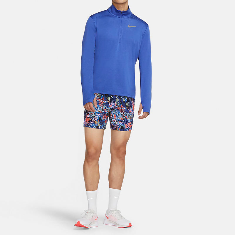 Футболка Nike Pacer Dri-FIT Cardigan Running Sports Long Sleeves T-shirt Royal blue — фото 3