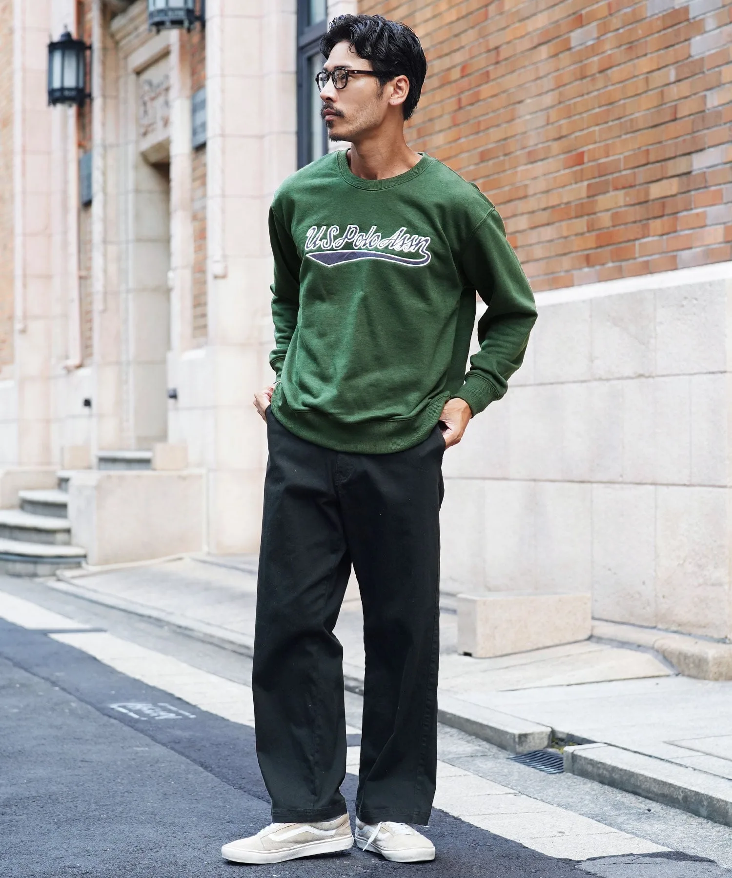 Свитшот с круглым вырезом, US.POLO ASSN. U.S. Polo Assn., B Green — фото 2