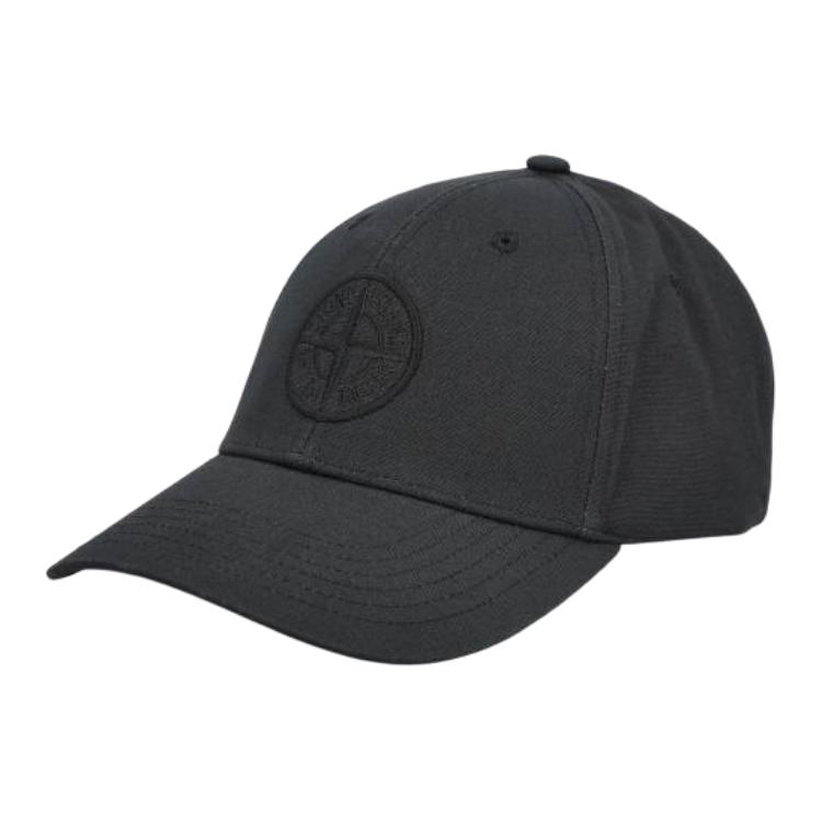 

STONE ISLAND Бейсболка с вышитым логотипом, Black