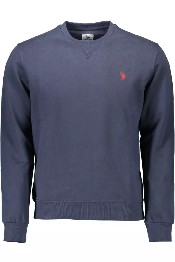 

Синий хлопковый мужской свитер U.S. Polo Assn.