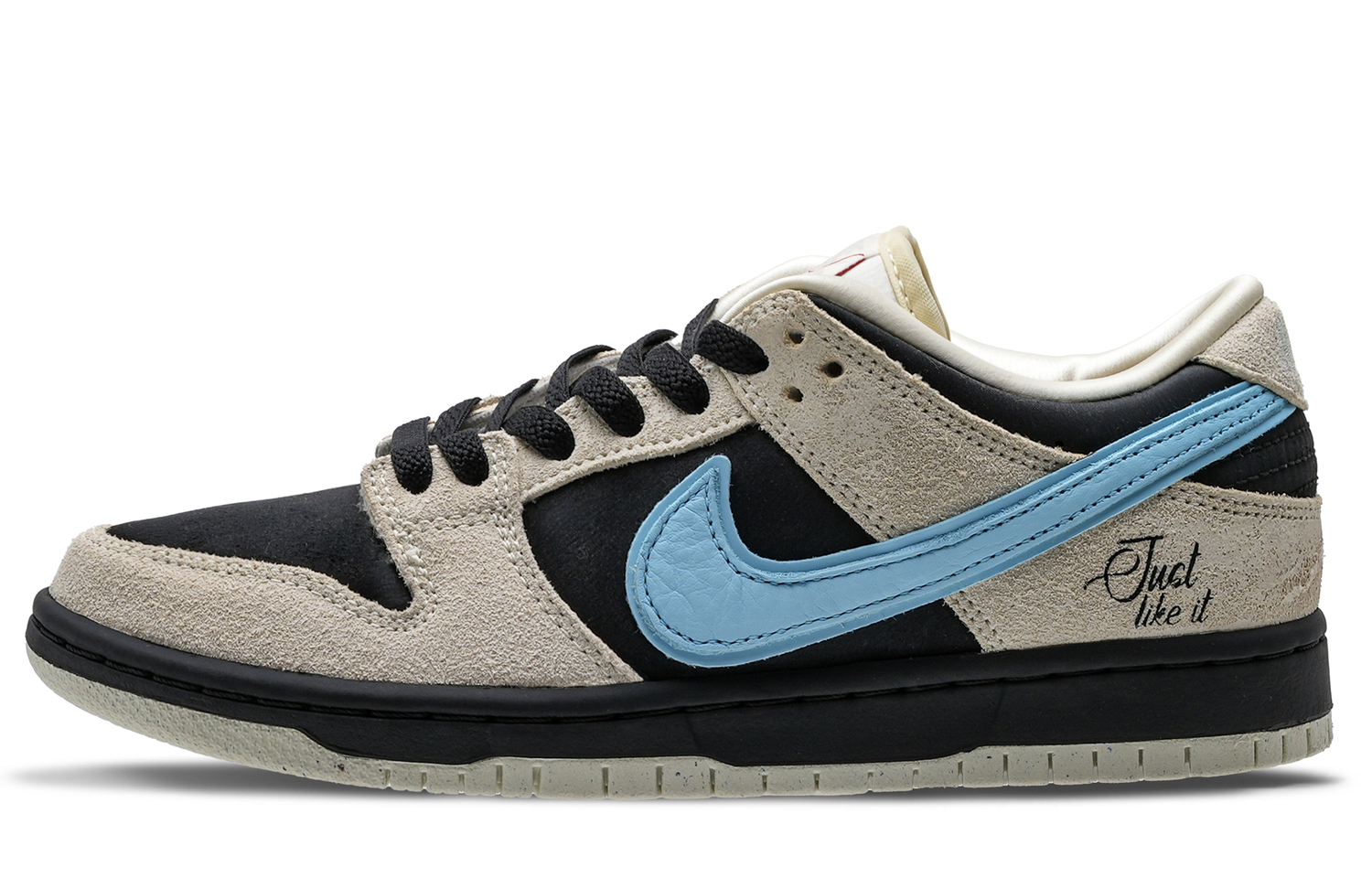 Nike Dunk Dolphin Тёплая противоскользящая и износостойкая низкая обувь для скейтбординга унисекс чёрный серый синий — фото 2
