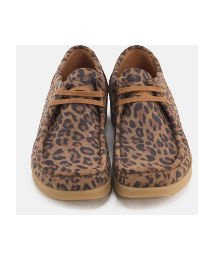 Леопардовые замшевые туфли Nature Footwear, коричневый — фото 3