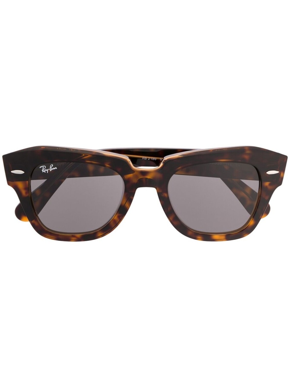 

Ray-Ban солнцезащитные очки в круглой оправе черепаховой расцветки, коричневый