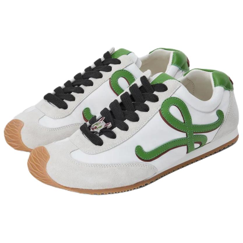 Loewe Кроссовки Louis WAIN Collaboration Ballet Runner 20 из коровьей кожи, низкие, повседневные, высота 2 см, мужские, белый — фото 4