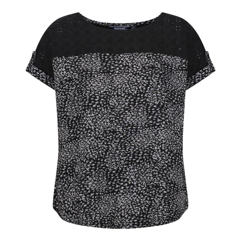 

Женская футболка Jaida Abstract, черная REGATTA, цвет negro