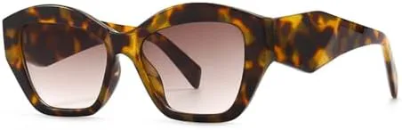 

Солнцезащитные очки для женщин и мужчин в стиле ретро, ​​женские солнцезащитные очки для активного отдыха, защита от ультрафиолета UV400 MTZJH, Leopard Tea