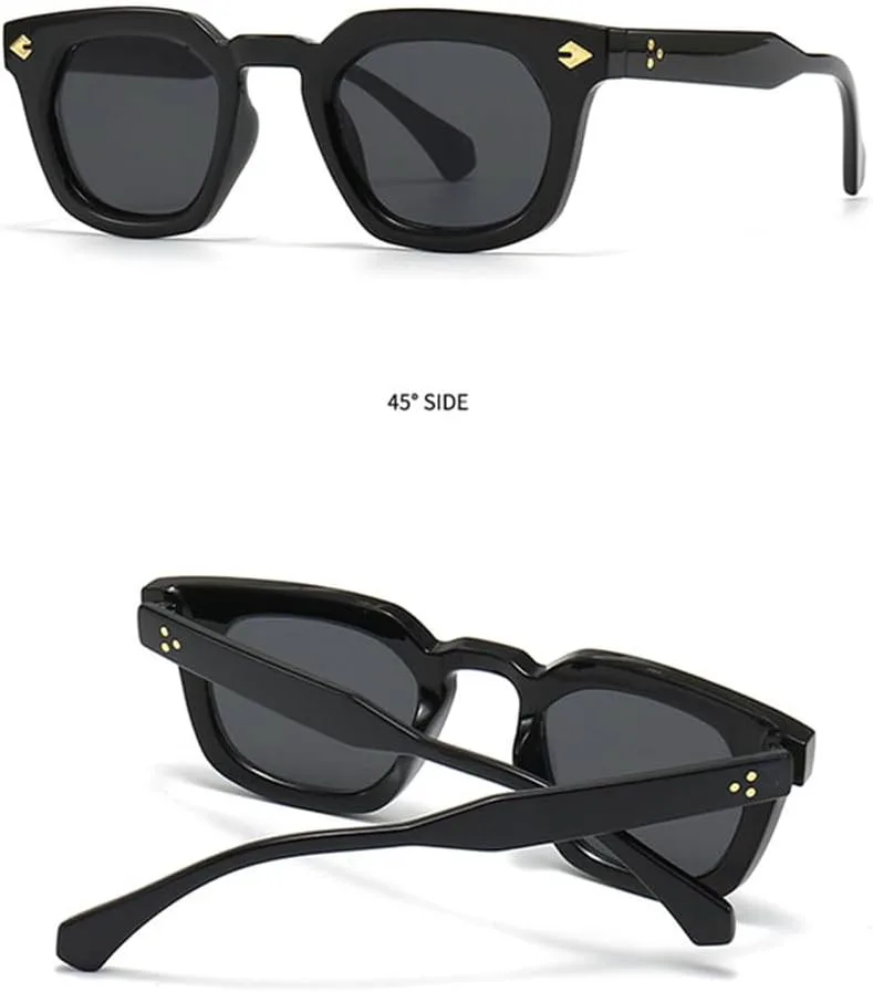 

Популярные модные солнцезащитные очки с заклепками для женщин, градиентные очки для мужчин, очки с защитой от УФ-излучения UV400 generic, Tea Tea Gradient