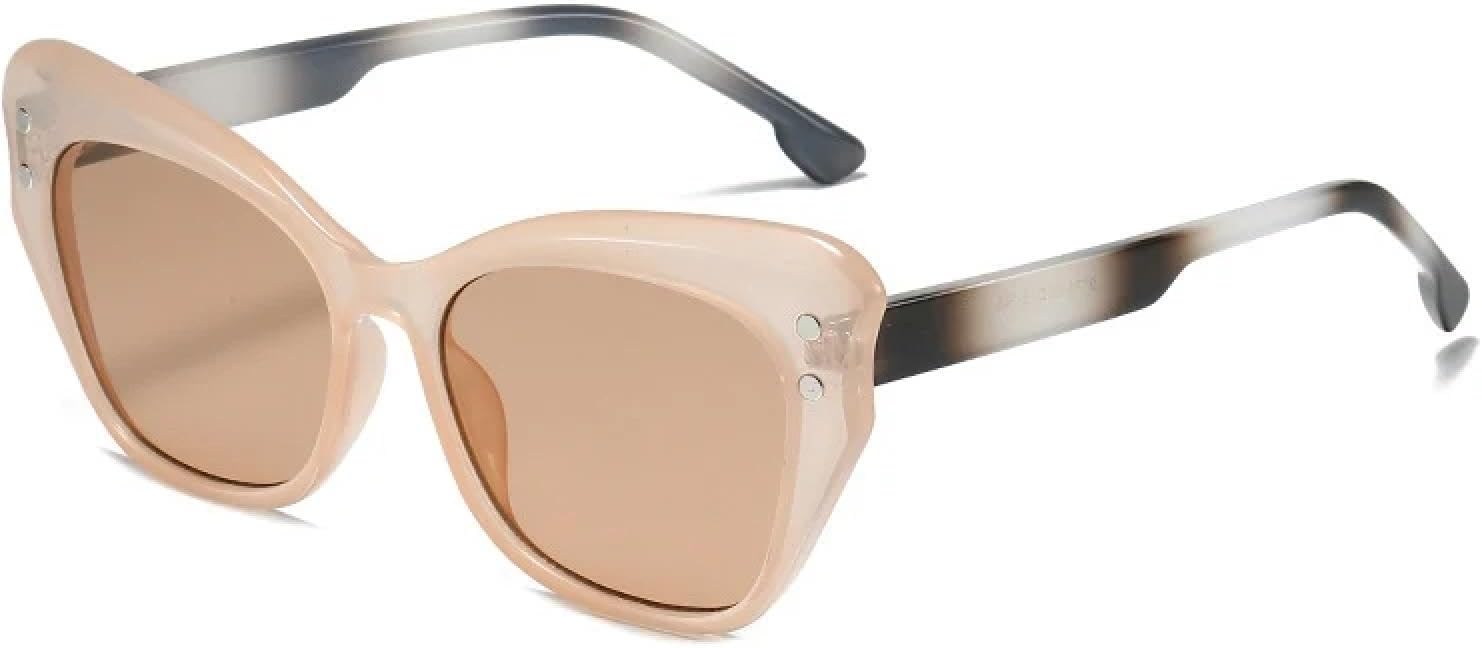 

Солнцезащитные очки с защитой от УФ-излучения UV400 | Большие очки «кошачий глаз» для женщин, яркие, для занятий спортом на открытом воздухе и вождения DSVIGF, Champagne Champagne