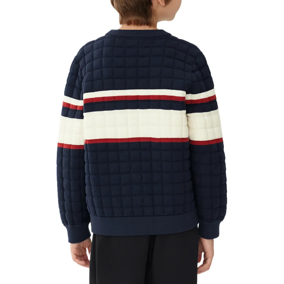 Свитер с круглым вырезом FILA KIDS, Night Flight Blue — фото 4