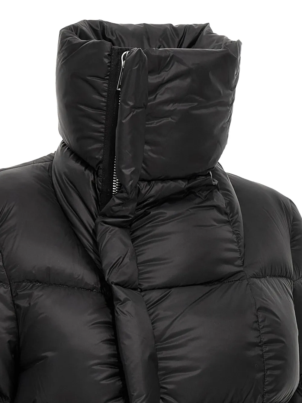 Куртка-пуховик из овчины Naska Rick Owens, черный — фото 4